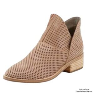 Eileen Fisher Nubuck Leaf-Nu Perforated Booties
